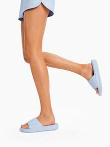 Under Armour UA Recovery Platform Series | High-Elastic EVA Thickened Cushion Women's Adjustable  Beach Anti-Slip Sports Sandals - Baby Blue - View 2