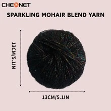 Cheonet Shiny Metallic Hollow Yarn Crochet Thread Handmade DIY Embroidery Lace Trim Knitting Thread - DIY Yarn - View 8
