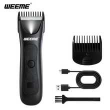 WEEME Men's Body Hair Trimmer, Suitable For Trimming Leg, Chest, Back And Intimate Area Hair. Portable Travel Grooming Tool, USB Rechargeable, Ideal Gift Choice For Men. - Black - View 2