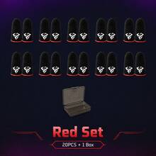 New Gaming Finger Sleeves, Ultra-Thin And Breathable, Beautiful Patterns, Suitable For Competitive Players - Black - View 12