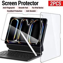 2片平板螢幕保護貼 相容 iPad Air 2026 (11吋/13吋) / Air 2025 (11吋/13吋) / Pro 13吋 / Pro 12.9吋 / Pro 11吋 / 11代 A16 11吋/10.9吋 (2025/2022款) 高清透明鋼化玻璃 - 無色 - 查看 25