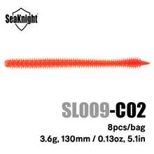 SeaKnight Soft Lure Fishing Bait, Ribbed Texture Design, Soft Body, Natural Swimming Action, Reflective Glitter Attracts Fish, Suitable For Bass, Trout, Perch Fishing Accessories - Multicolor - View 8