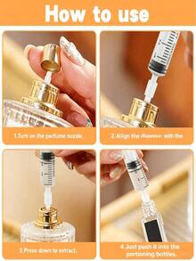 Set Alat Isi Ulang Parfum DIY 5/10/15pcs, Termasuk Pompa Isi Ulang Plastik, Corong, Pipet Lembut, Perlengkapan Kecil, Cocok Untuk Botol Parfum Isi Ulang Ukuran Kecil - Distributor - View 8