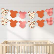 1 Set Cherry Theme Shower Banner, Jumpsuit Garland, Summer Gender Reveal Party Decoration - Cherry - View 2