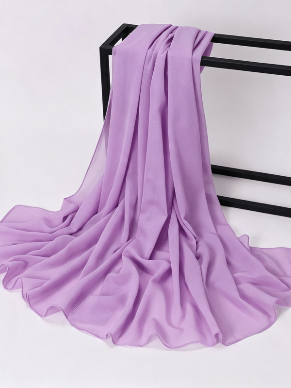 1 pieza Pañuelo elegante de unicolor para mujer, pañuelo para la cabeza, pañuelo para el cuello, chal, pañuelo ligero y cómodo de unicolor para mujeres musulmanas, túnica, accesorio para la cabeza de mujer, adecuado para primavera, verano, otoño, uso diario y salidas