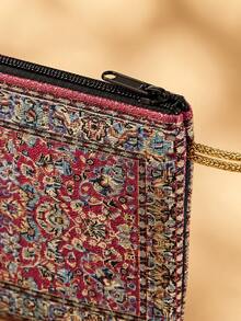XD Gorgeous Western Vintage Kids Coin Purse, Exquisite Gold Thread Embroidered Short Card Holder, Elementary School Students Portable Coin Storage Bag, Suitable For Girls Teacher's Day Birthday Gift - Multicolor - View 6