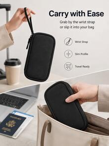 3/1pc Digital Accessory Organizer Pouch/Case; Multifunctional Travel Storage Box Suitable For Phone Cases, Coin Purses, Jewelry, And More; Lightweight And Portable-Ideal For Travel, Graduation Season, And The Back-To-School Season. - Multicolor - View 5