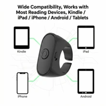 Pembalik Halaman Nirkabel Multifungsi & Remote Kamera, Kompatibel dengan Kindle, Tablet iOS dan Android, Dilengkapi dengan Baterai Lithium Isi Ulang dan Pengisian Daya USB - View 4