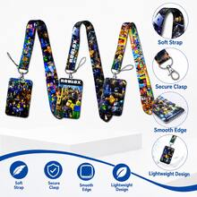 Roblox 1/3PCS Lanyard Card Holder Transparent ID Badge Protector (With Lanyard), Durable ABS Material Card Pouch, Suitable For Work ID, Campus Card, Transit Card, IC Card, Work Badge And Other Products, Convenient For Storage And Carrying - View 3