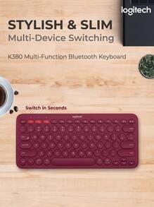 Logitech K380 Wireless Keyboard Dual-Mode Office Portable Silent Phone Laptop Ergonomic Design Tablet Laptop Phone Universal Lightweight Portable - View 3