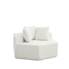 Swivel Chair - Beige + Chenille + 1 Seat - View 9