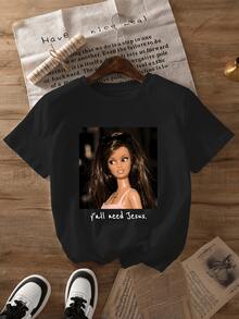 Women T-Shirts - 黑色 - 查看 1