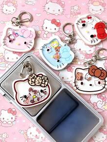 Sanrio Hello Kitty Charms For Jewelry Making, Shaker Acrylic Keychain New Quicksand Charm Bag Purse Car Key Accessory DIY Handcraft Pendant For Friend - Charms - View 5