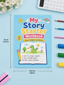 Buku Cerita dan Gambar Kreatif Bahasa Inggris untuk Anak-Anak, Buku Cerita Menyenangkan yang Merangsang Imajinasi, Panduan Belajar untuk Musim Kembali ke Sekolah, Buku Pekerjaan Rumah untuk Guru - MultiWarna - View 10