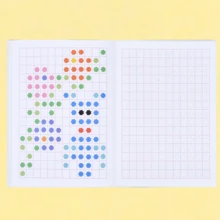 Desenho Espelhado: Aprimora o Foco & Habilidades Visuais, Caderno de Exercícios de Rastreamento de Simetria de Cores de Desenho Animado, Treinamento de Esboço Espelhado em Grade, Ferramenta de Consciência Espacial & Coordenação Mão-Olho para Desenho em Casa, Caderno de Interação Pais-Filhos - Multicolorido - Visão 5
