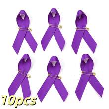 10pcs Multi-Color Awareness Ribbon Pins With Safety Pins - Satin Breast Cancer & Cause Support Brooches For Charity Events, Fundraisers & Remembrance Days - Ribbon Pin - View 11