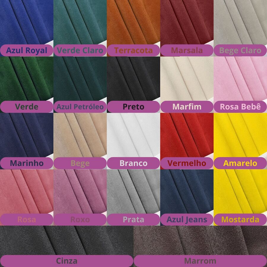 Tecido Veludo Suede Liso Para Estofados 1,45m de Largura Diversas Cores e Tamanhos - Veludo Suede Liso - Visão 1