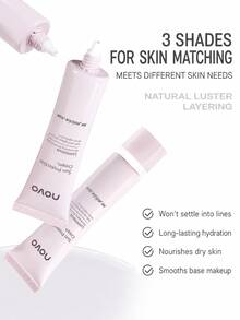 NOVO Makeup Primer, Even Skin Tone, Blur Pores, Lightweight & Non-Greasy, Long-Lasting Base, Improve Dull Skin Tone, Suitable For Daily Commute, Date And Outdoor Makeup - 03#No-makeup Look - View 6