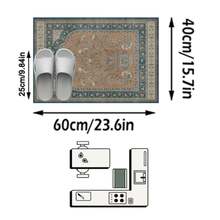 1pc American Vintage Persian Moroccan Country Classic Floral Totem - Soft Faux Cashmere Area Rug, Bathroom, Kitchen, Entrance, Hallway, Bedside, Living Room, Bedroom, All-Season Machine Washable Floor Mat, Home Decor - Multicolor - View 13