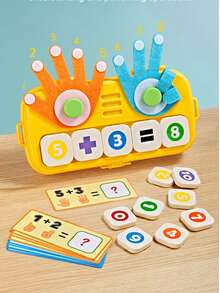 Multifunctional Finger Counting Blocks Baby Number Cognition Addition And Subtraction Math Practice Parent-Child Interactive Early Education Toy - Multicolor - View 9
