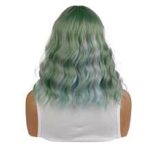 New Colorful Cosplay Wig For Women With Straight Bangs And Short Curly Hair Full Head | Heat-Resistant Material Wig | Suitable For: Daily Commute, Outdoor Travel, Party Gathering, Holiday Celebration, Film & TV Cosplay, Romantic Date - Multicolor - View 7