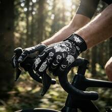 FUNTIMES 1 Pair Non-Slip Full-Finger Outdoor Sports Universal Gloves - Black - View 6