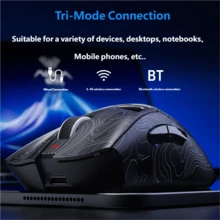 AULA 99-Key Wireless Mechanical Tactile Keyboard And Mouse Combo, RGB Backlit, 3-Mode Gaming Keyboard, USB External Bluetooth Computer Keyboard And Mouse, Compatible With PC, Laptop, Mac - View 10