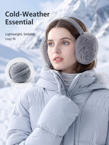 Winter Warm Earmuffs- Foldable, Plush Texture, Warm And Comfortable; Unisex With A Minimalist Design; Features A Soft, Insulating Lining; Suitable For Cold Outdoor Weather In Winter. - Multicolor - View 8