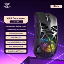 AULA 99-Key Wireless Mechanical Tactile Keyboard And Mouse Combo, RGB Backlit, 3-Mode Gaming Keyboard, USB External Bluetooth Computer Keyboard And Mouse, Compatible With PC, Laptop, Mac - View 8