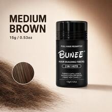 BUNEE Hair Fiber Powder 15g Single Bottle, Gentle & Non-Irritating Coverage For Thinning Hair, Natural-Looking Hair Filler Powder, Waterproof, Sweat-Resistant, Long-Lasting Hold, Suitable For Men & Women, Sensitive Scalp Friendly - Multicolor - View 8