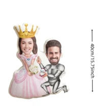 1個客製化3D列印人形抱枕，情侶婚紗紀念照，獨特個性化設計，生日節日、週年紀念家居裝飾，客廳臥室，情人節婚禮裝飾，萬聖節、聖誕節、感恩節 - 求婚情侶 - 查看 17