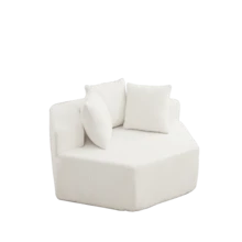 Swivel Chair - Beige + Chenille + 1 Seat - View 8