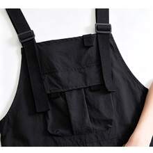1 chiếc tạp dề công cụ túi lớn chống nước unisex, phong cách tối giản thời trang, phù hợp cho thợ cắt tóc, quán cà phê, dịch vụ ăn uống, sơn vẽ, tiệm làm móng, cửa hàng hoa và bếp gia đình, đồ bảo hộ lao động đa năng - màu đen - Xem 6