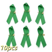 10pcs Multi-Color Awareness Ribbon Pins With Safety Pins - Satin Breast Cancer & Cause Support Brooches For Charity Events, Fundraisers & Remembrance Days - Ribbon Pin - View 10
