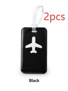 This Luggage Tag Features A Stylish Design With A Prominent Airplane Icon, Vibrant Colors, And High Visibility. It's An Essential For Cruise Travel And Also Perfect For Airport Check-In Or Carry-On Luggage. The Product Comes With A Durable And Flexible PVC Strap, Suitable For Both Men And Women, With Reliable Quality. - Multicolor - View 22