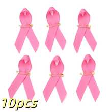 10pcs Multi-Color Awareness Ribbon Pins With Safety Pins - Satin Breast Cancer & Cause Support Brooches For Charity Events, Fundraisers & Remembrance Days - Ribbon Pin - View 19