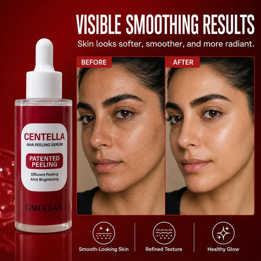 Centella Asiatica AHA Exfoliating Facial Serum, Lightweight Daily Skin Renewal Care, Suitable For Dull And Uneven Skin - AHA - View 1