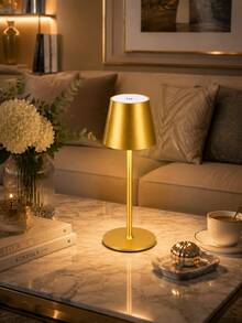 Modern Rechargeable LED Desk Lamp - Detachable Touch Control Night Light, Portable Wave Design, Rechargeable 1200mAh Battery - Dimmable, Touch Control Bedroom And Dining Atmosphere Night Light, Bedside Lamp, Couple Dinner - Bedroom, Dining Room, Atmosphere Decor Desk Lamp - Multicolor - View 4
