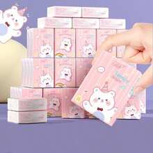 1/2/6/10/20 Pack Cute Birthday Bear Pocket Handkerchief Paper, Portable Handkerchief Paper For Birthday Bear Handkerchief Paper, Face Towel, Napkins, Suitable For Business Trips, Work, Travel, - Multicolor - View 6