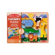 Melissa & Doug & Doug Safari Animals,Farm Animals,Vehicles Wooden Chunky Puzzle , Educational Screen Free Activity For Toddler, Preschoolers And Kids Ages 2+ - FSC Certified - Multicolor - View 15