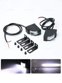 GLANBERT 2pcs Car Grille Corner Lights, High-Low Integrated Yellow & White Light Hidden Spotlights, Professional Fill Light, Waterproof - Grille Corner Light - View 14
