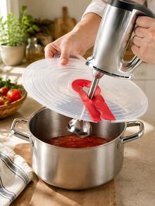 2pcs/1pc Egg Beater Splash Guard, Cream Whipping Waterproof Splash Cover, Egg And Dough Mixing Splash Guard, Baking Tools, Kitchen And Restaurant Utensils, Outdoor Cookware - Multicolor - View 11
