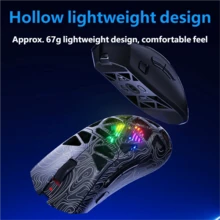 AULA 99-Key Wireless Mechanical Tactile Keyboard And Mouse Combo, RGB Backlit, 3-Mode Gaming Keyboard, USB External Bluetooth Computer Keyboard And Mouse, Compatible With PC, Laptop, Mac - View 9