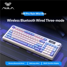 AULA 99-Key Wireless Mechanical Tactile Keyboard And Mouse Combo, RGB Backlit, 3-Mode Gaming Keyboard, USB External Bluetooth Computer Keyboard And Mouse, Compatible With PC, Laptop, Mac - View 14