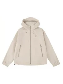 CAMEL CROWN Unisex 3-In-1 Functional Outdoor Hooded Jacket, Waterproof Hiking Coat - Light Khaki - View 2