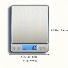 SOKANY 家用食物秤、廚房秤、烘焙秤。高精度 (0.01g)。2 顆 AAA 電池。多單位轉換、高解析度 LCD 顯示螢幕。不鏽鋼表面、防水、防塵且耐用。適用於居家烘焙與烹飪。 - 廚房秤 - 查看 4