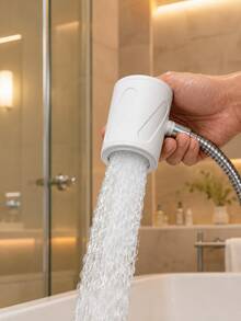 1PC High Pressure Handheld Shower Head, For Adults, Travelers & Gym Users, Portable Bathroom Shower Sprayer, Water Pressure Booster For Home Hotel Gym, Travel Essentials, Fall Home Refresh & Holiday Travel - Turbocharged - View 6