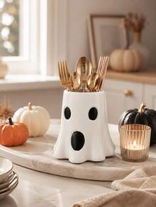1pc Mini Pumpkin Place Card Holder, Gold/Orange Fall Table Decor, Halloween Thanksgiving Name Card Stand, Table Number Holder, Photo Memo Display, Buffet Food Label Holder, Autumn Harvest Wedding Party Centerpiece, Home Dining Table Decoration - Multicolor - View 2