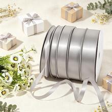 25 Yards 5.0cm/2" Grey High-Density Polyester Satin Ribbon, Anti-Fray, Smooth And Drapable, For Handmade Bows, DIY, Floral Gift Box, Favor Packaging Decoration Ribbon (5.0cm-0.6cm) - Grey - View 6