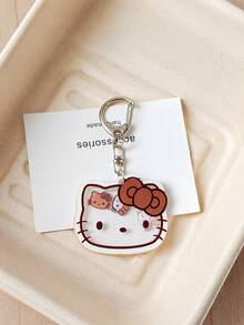 Sanrio Hello Kitty Charms For Jewelry Making, Shaker Acrylic Keychain New Quicksand Charm Bag Purse Car Key Accessory DIY Handcraft Pendant For Friend - Charms - View 9